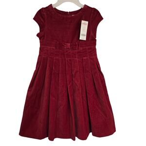 NEW NWT Vintage Girl's Gymboree Red Velvet Party Christmas Holiday Dress  Size 7